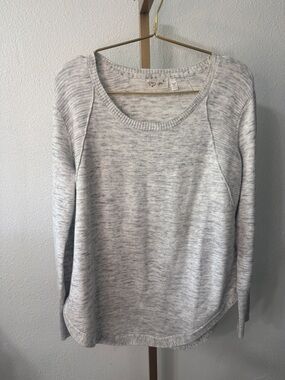 RD Style Light Heather Gray Scoop Neck Knit Top- XXL